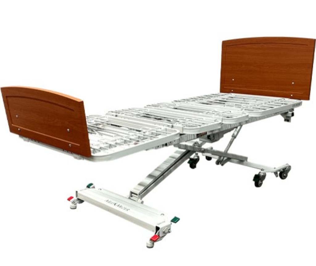 medical bed at home retract f on a white background